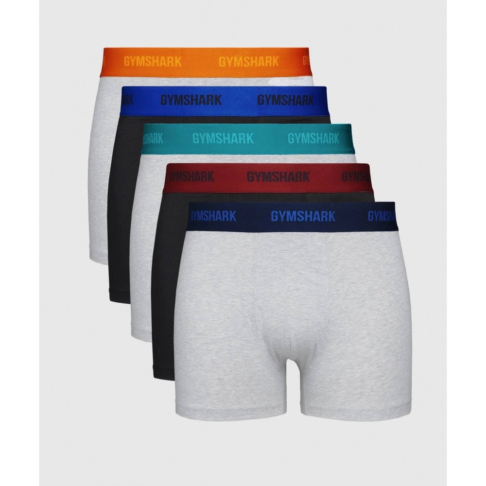 164. Gymshark Men's 5 Colorful Trim Pack Boxers size XXL